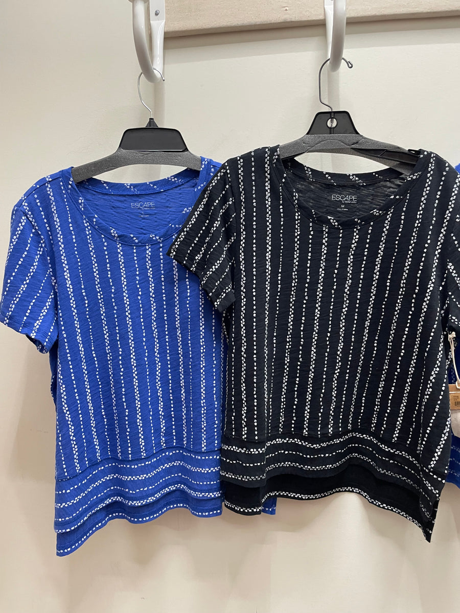Driftwood Stripe Dockside Tee by Escape by Habitat 11520 Robin Boutique