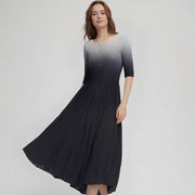 Ombre Pleated Dress by EllyNDale
