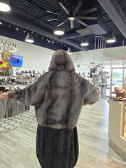 Blue Smoke Luxe Faux Fur Jacket By Azalea Wang