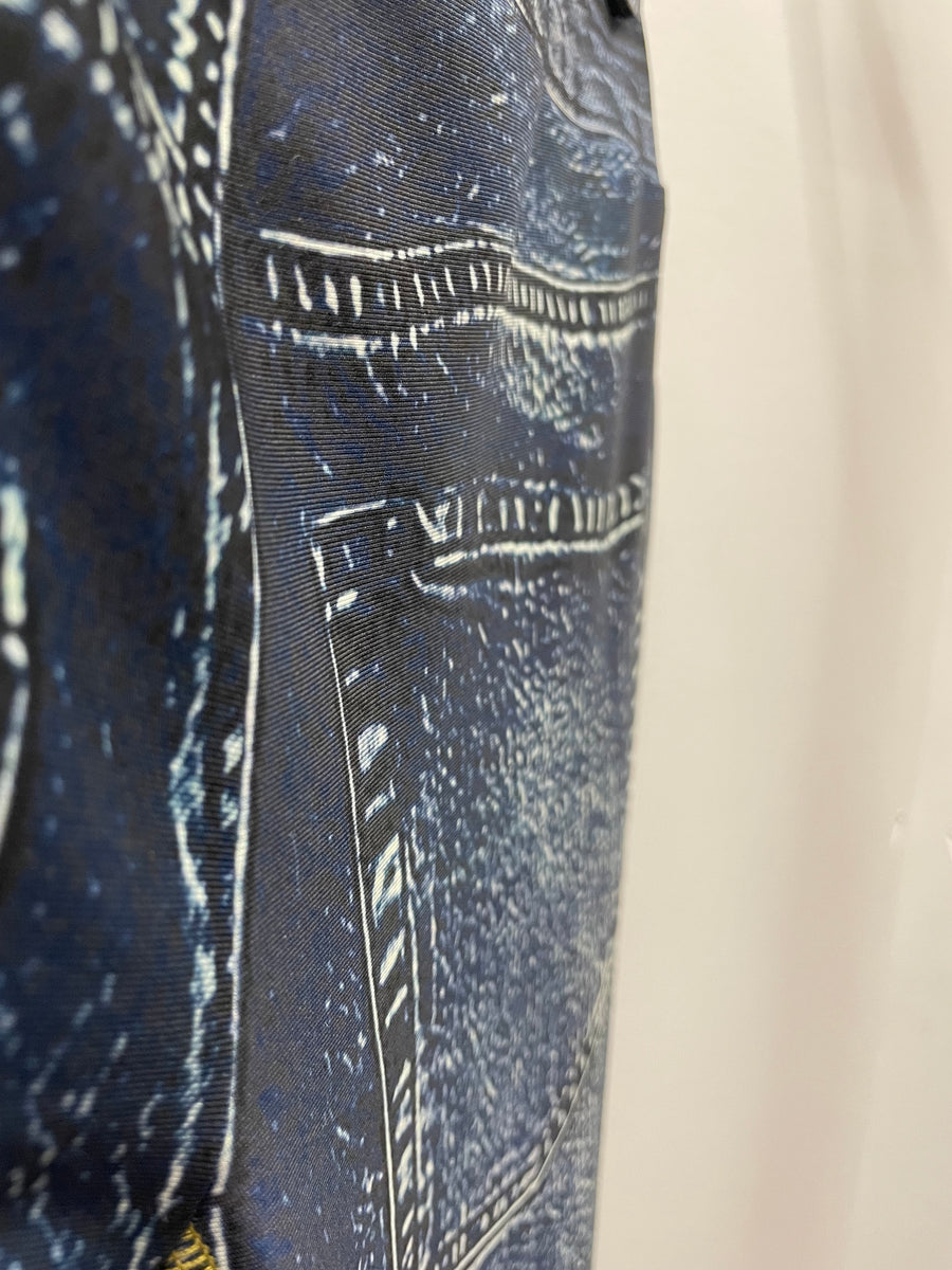 IPNG Design Hanky Pants in Illusion Printed Look-Denim Robin Boutique