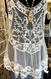 Lace Racerback Top by Madonna & Co - Robin Boutique-Boutique 
