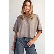 Crew Neck Cashmere Cardigan by Cotierra