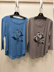 Destination Hi-Low Slub Tee in Floral by Escape