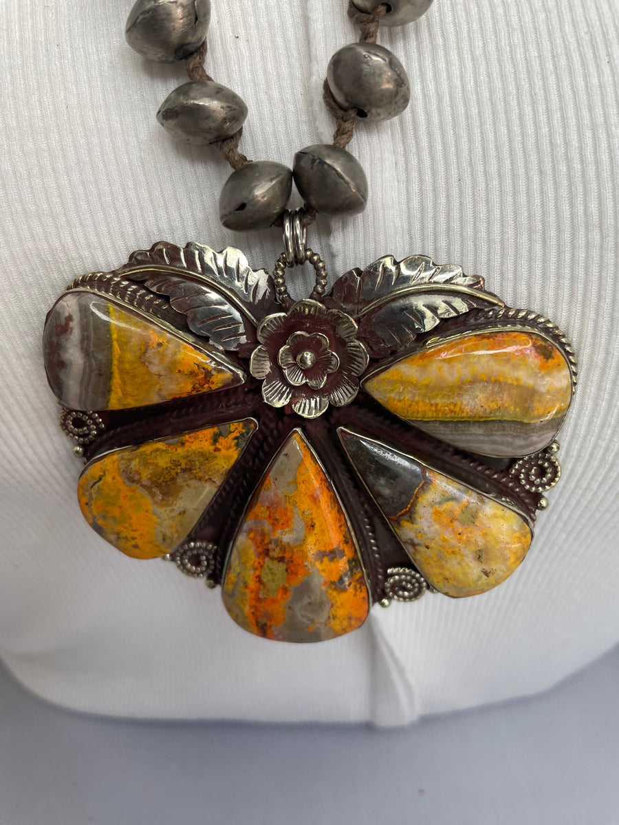 Bumble Bee Jasper Short Necklace