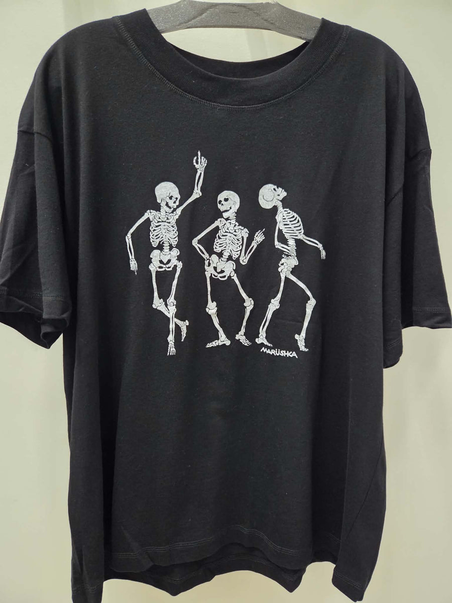Dancing Skeletons Tee by Marushka