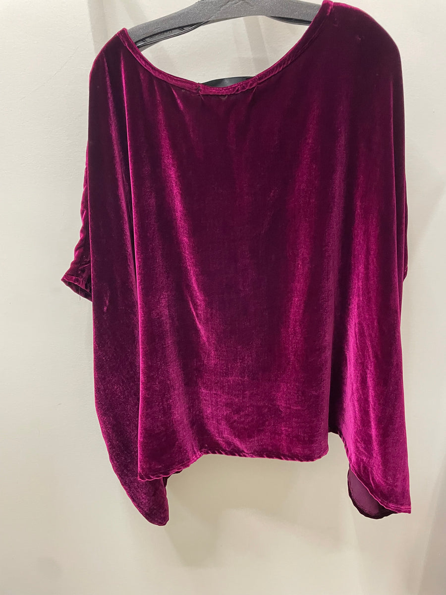 Zandra Silk Velvet Scarf Top