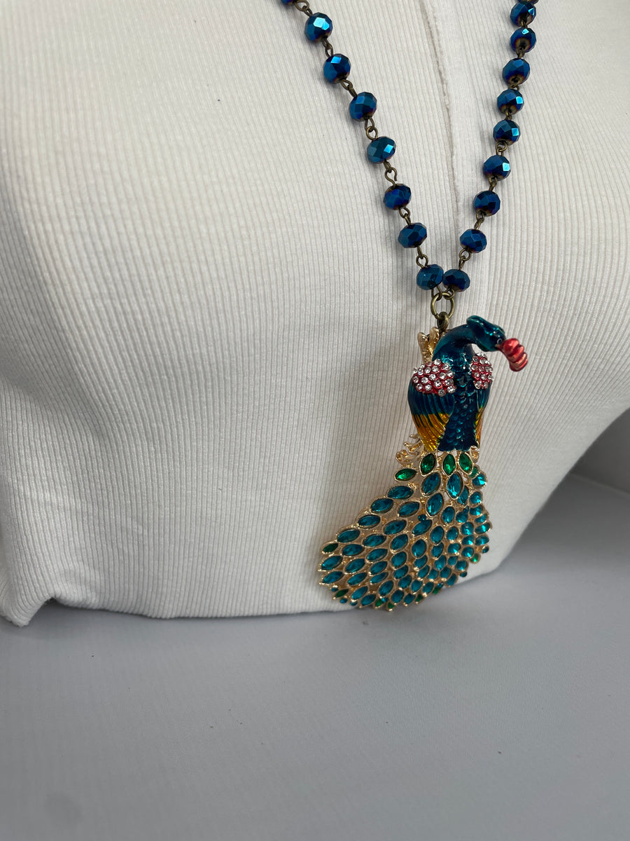 Peacock Necklace by Gina