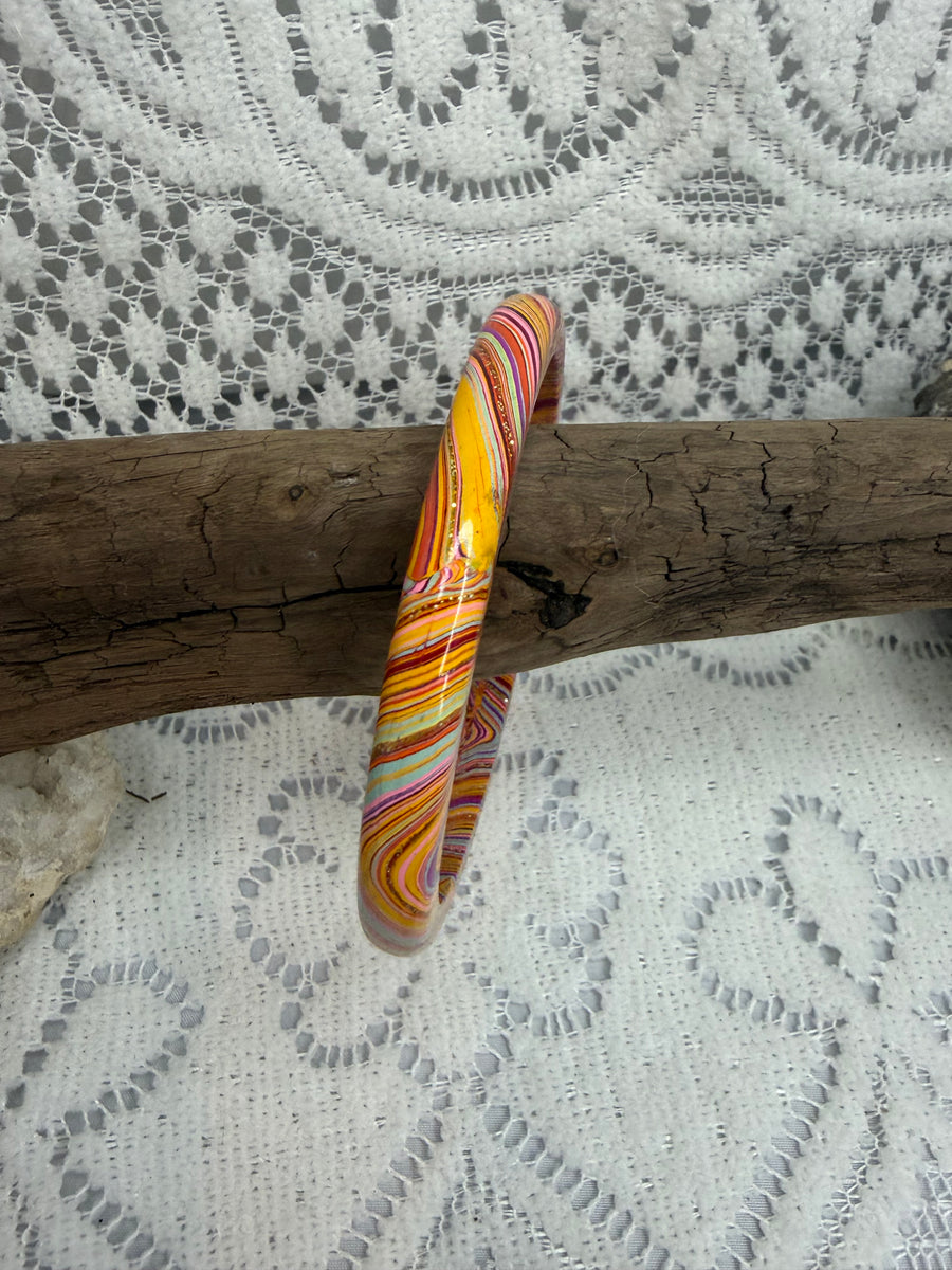 Skinny Painted Shellac Bracelet