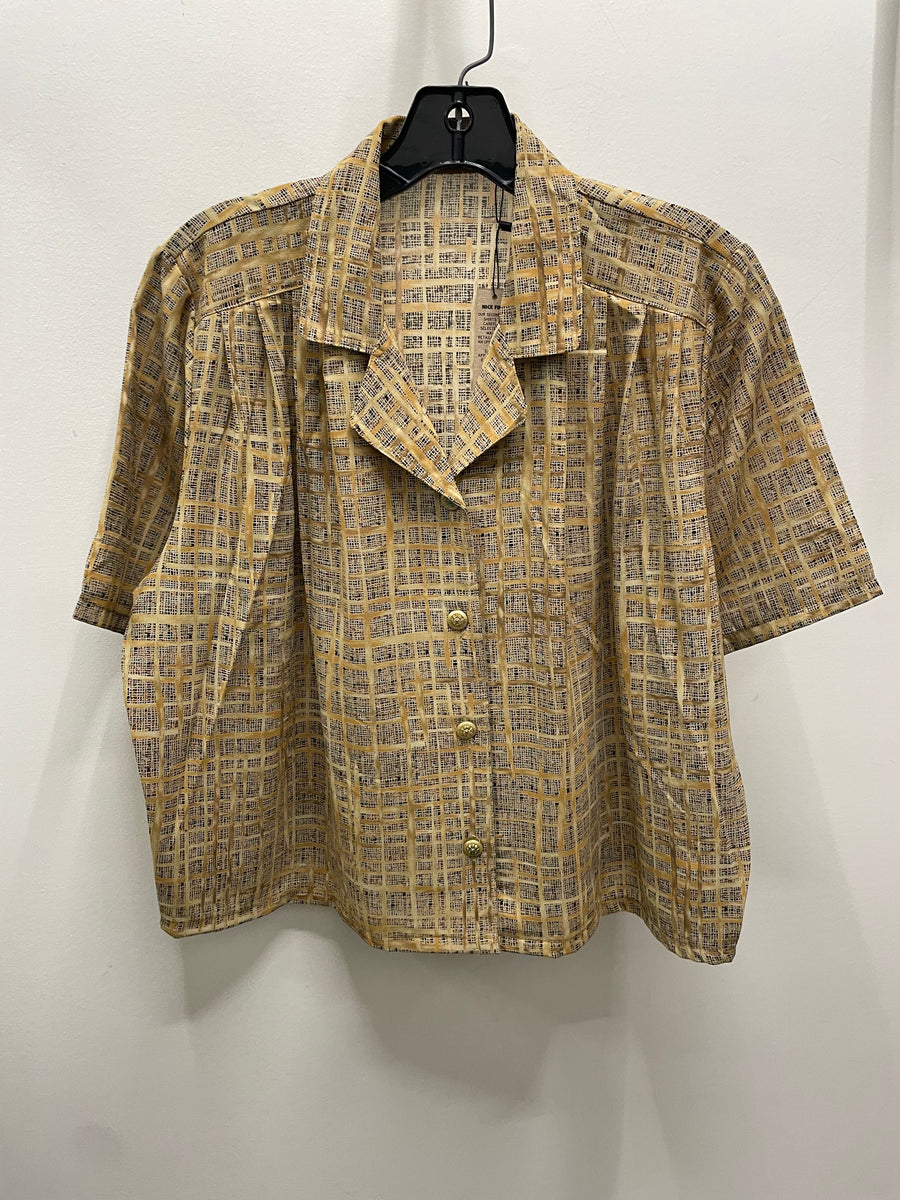 Reworked Flowy Crop Button Down #107