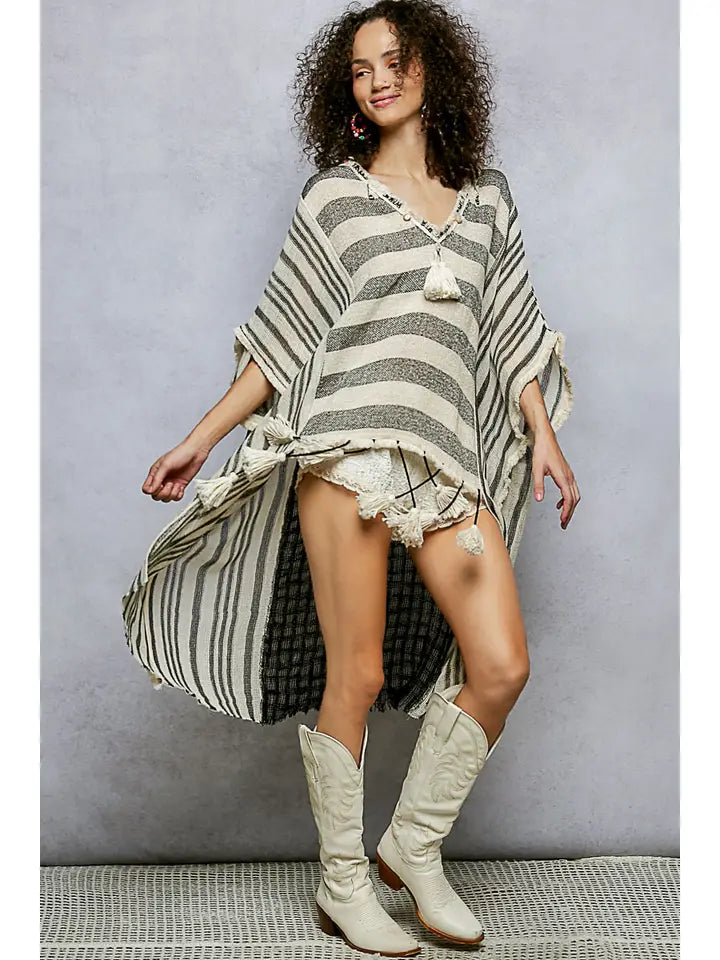 Hi-Low Fringe Top by Pol