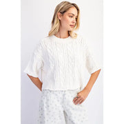 Oversized Sweater Top by Cotierra