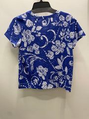 Additional view of Vintage Scroll Short Sleeve V-Neck Tee by Escape from Robin Boutique.