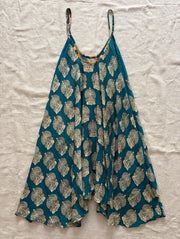 Rasgulla Sari Moonchild Mini Dress #049 by Kantha Bae