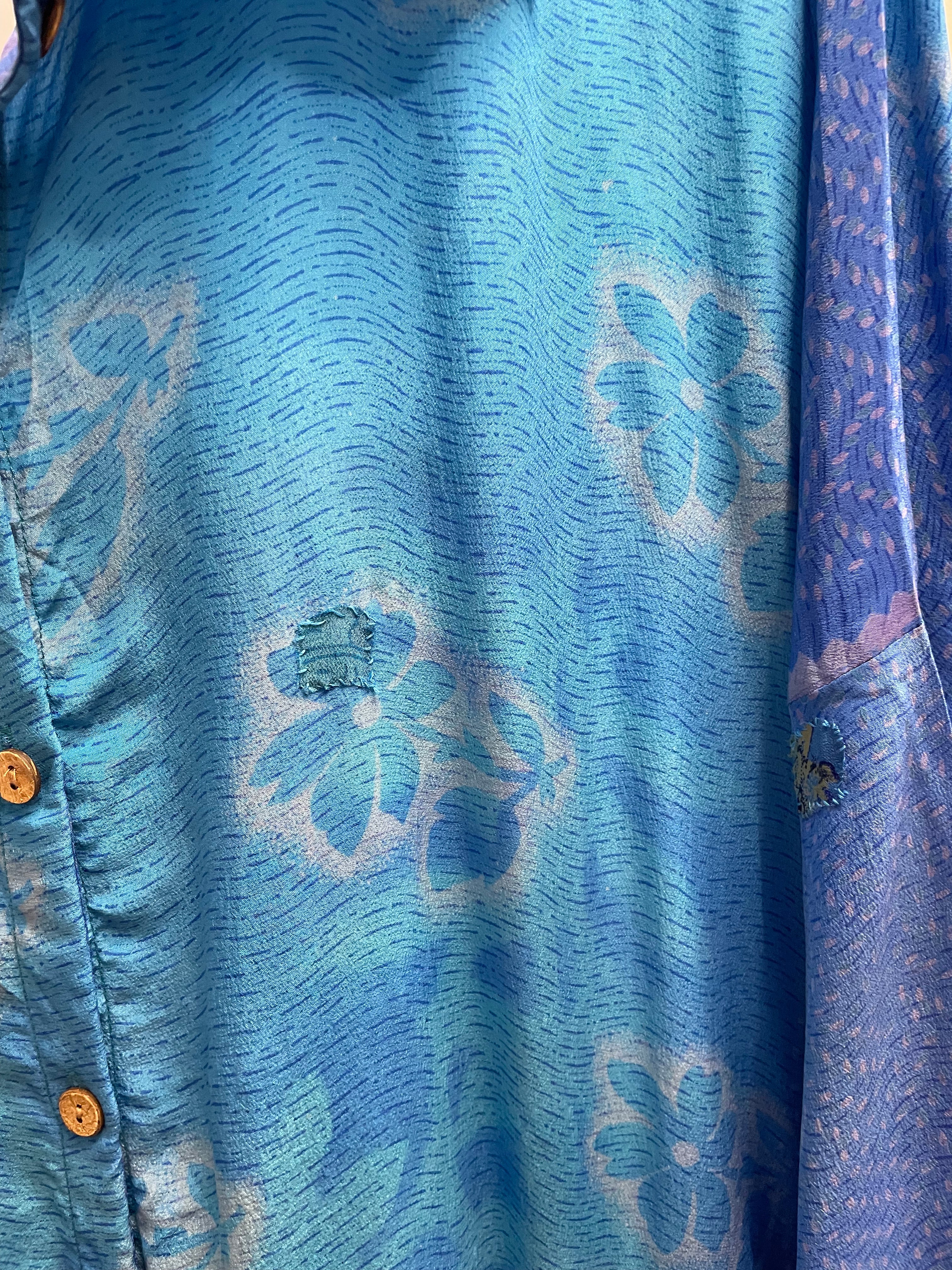 Crepe Sari Free To Be Longsleeve Maxi #016 by Kantha Bae