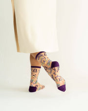 Libra Zodiac Sheer Crew Sock