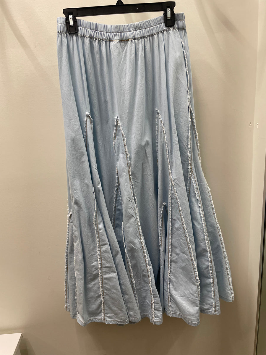 Denim Flare Skirt by The Paper Lace