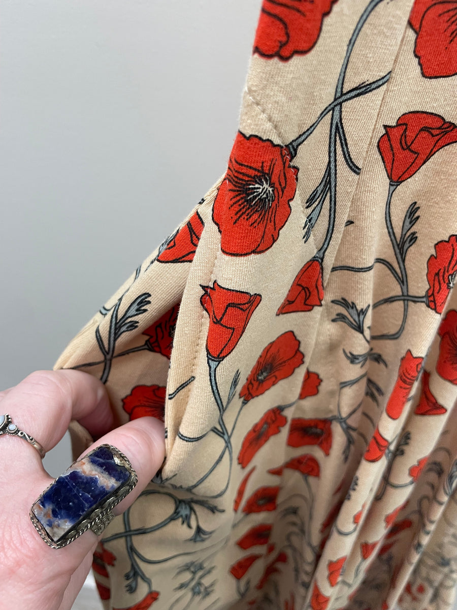 Besi Dress in Sun Poppy Print by Effie's Heart