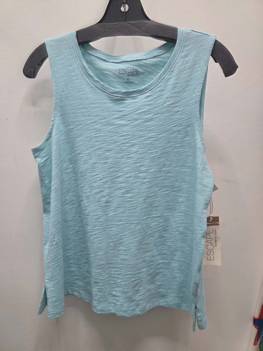 Solid Cotton Slub Crew Tank by Escape
