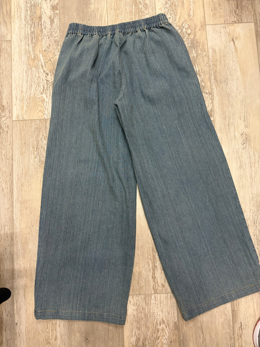 Denim Jogger Pants by The Paper Lace