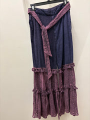 Boho Mixed Media Tassel Pants by Young Threads