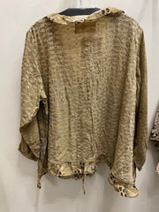 Additional view of Crepe Sari Ruffle Daisy Blouse #146 by Kantha Bae from Robin Boutique.