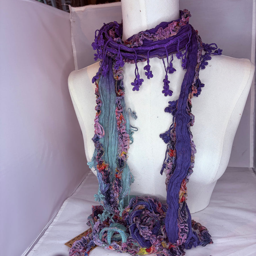 Boho Tassel Scarf Necklace