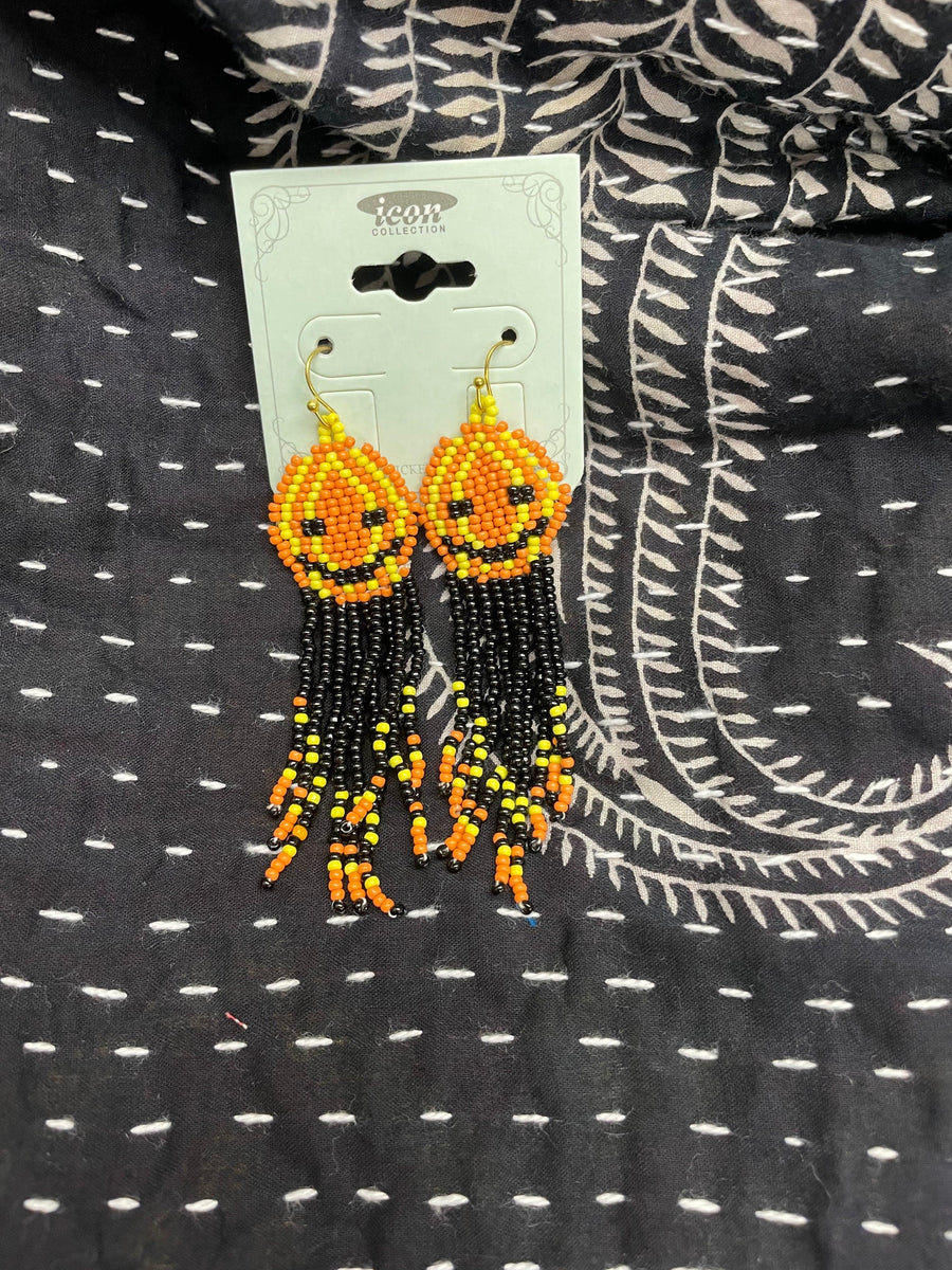 Jack O'Lantern Theme Earrings - Robin Boutique-Boutique 