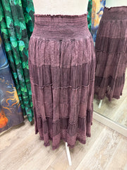 Mixed Ruffle Skirt by Young Threads