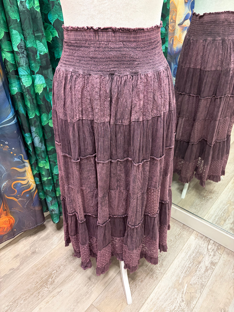 Mixed Ruffle Skirt by Young Threads
