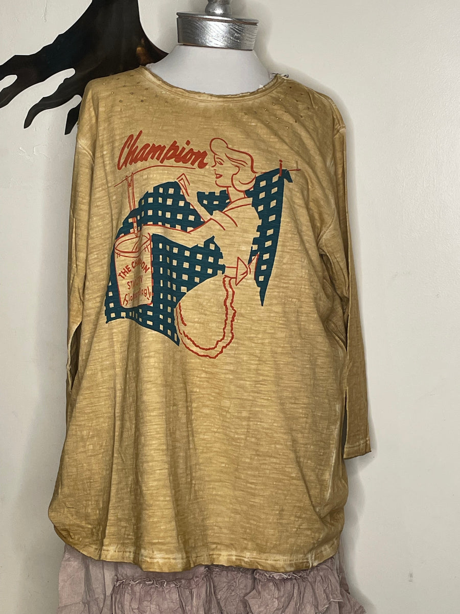 Retro 3/4 Sleeve Tee by The Paper Lace