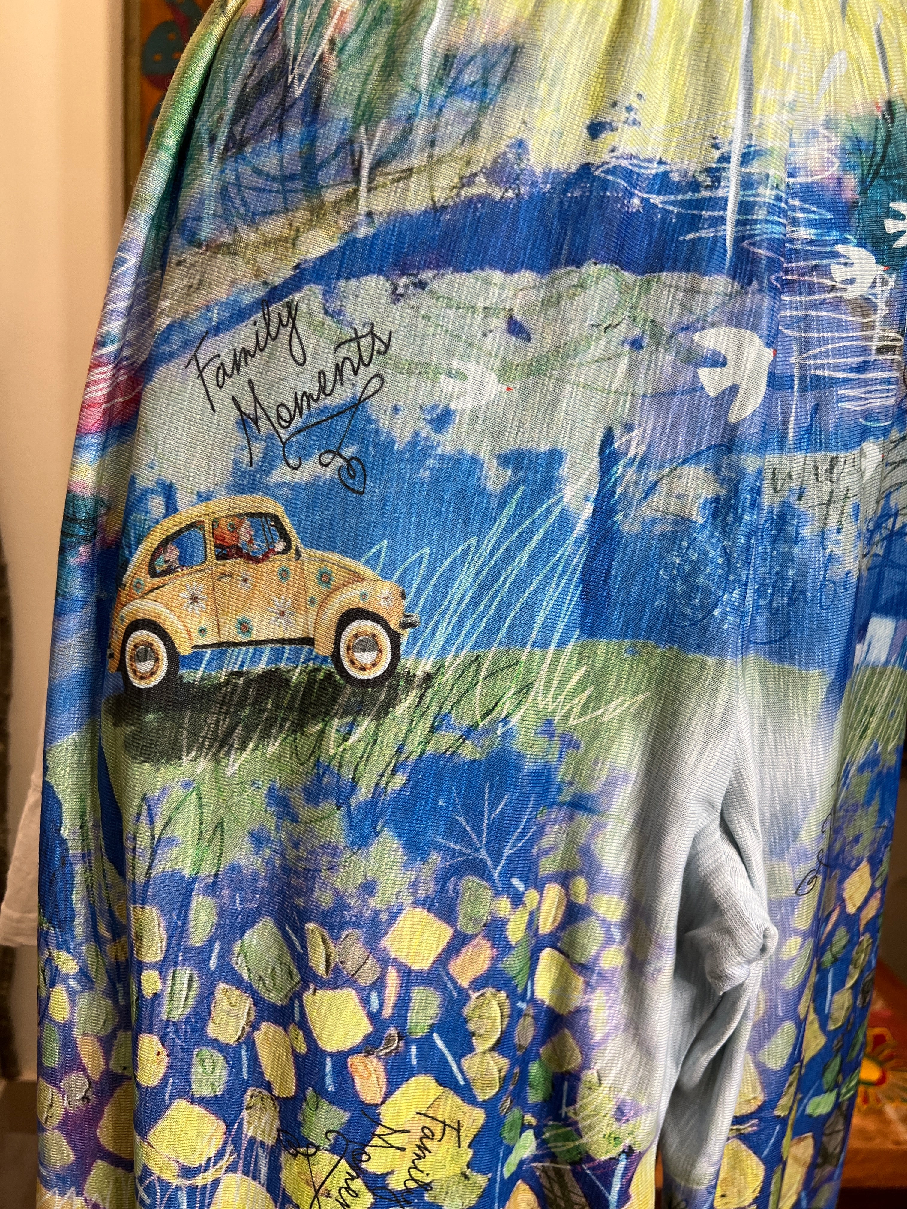 Wide Leg Pant in Family Memories Print by Inoah