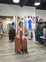 Duality Sari Harmony Wide Leg Jumpsuit #1042 by Kantha Bae