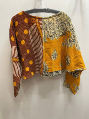 Pareo Kantha In Bloom Cropped Pullover #148 by Kantha Bae