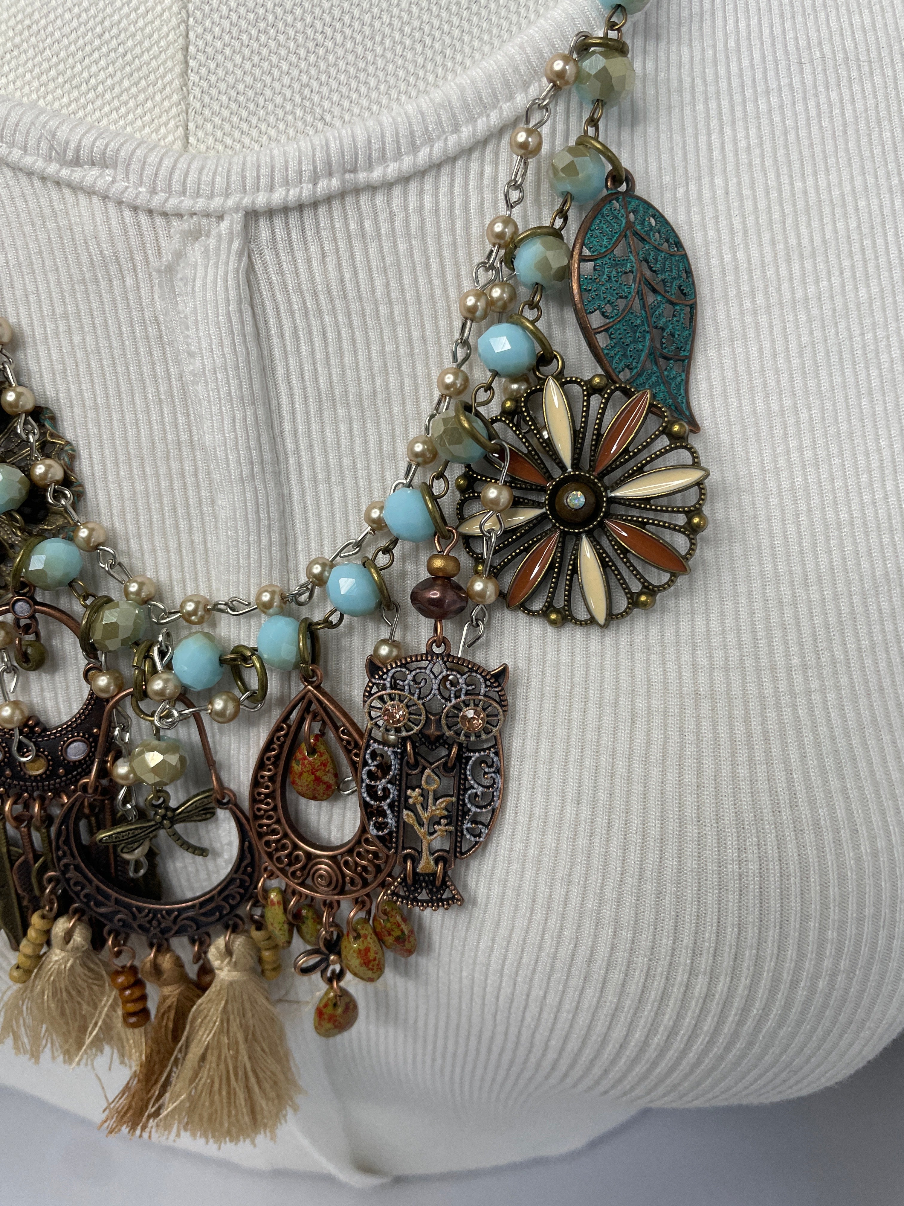 Boho Owl Vibes Necklace by Gina