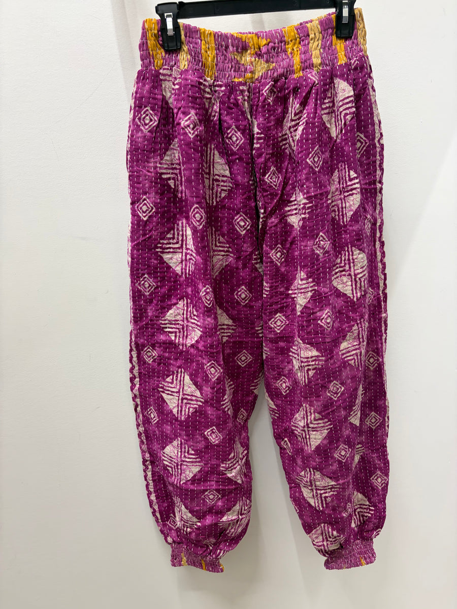 Pareo Kantha Sari Jogger Pant #103 by Kantha Bae