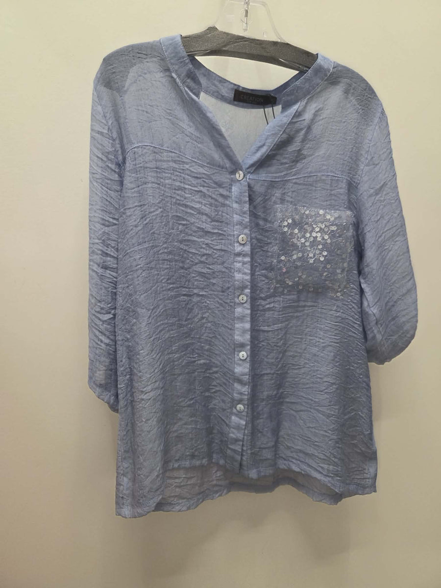 Sparkly Pocket Top by Creations