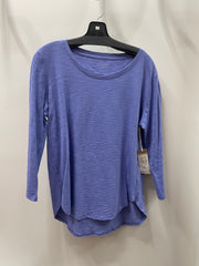 Solid Cotton Slub 3/4 Sleeve High-Low Tee by Escape