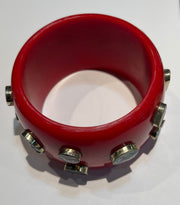 Mother of Pearl Inlay Copal Bangle