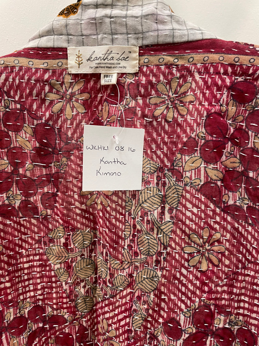 Kantha Shortie Kimono #16 by Kantha Bae