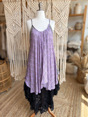 Rasgulla Sari Moonchild Mini Dress #021 by Kantha Bae
