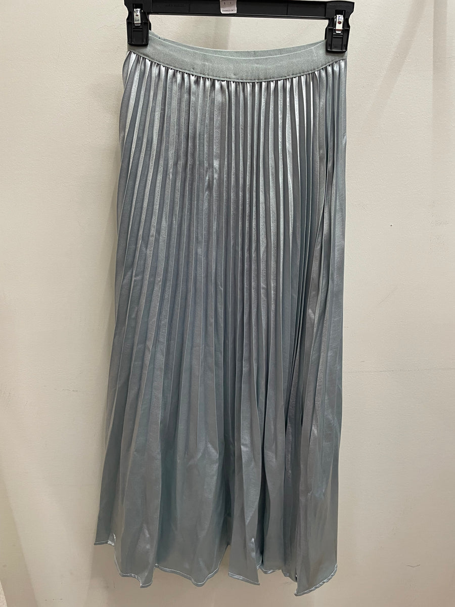 Pleating Crushed Sateen Skirt by EllyNDale