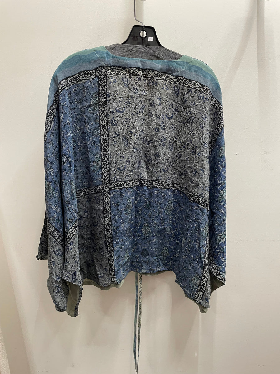 Crepe Silk Butterfly Top #019 by Kantha Bae
