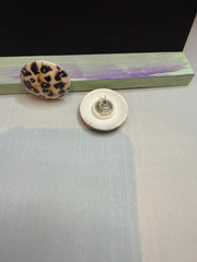 Cheetah Circle Acrylic Earrings by The Vintage Jewel