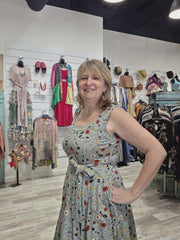 Amalfi Dress in Fluerie Print by Effie's Heart 706-694 Robin Boutique
