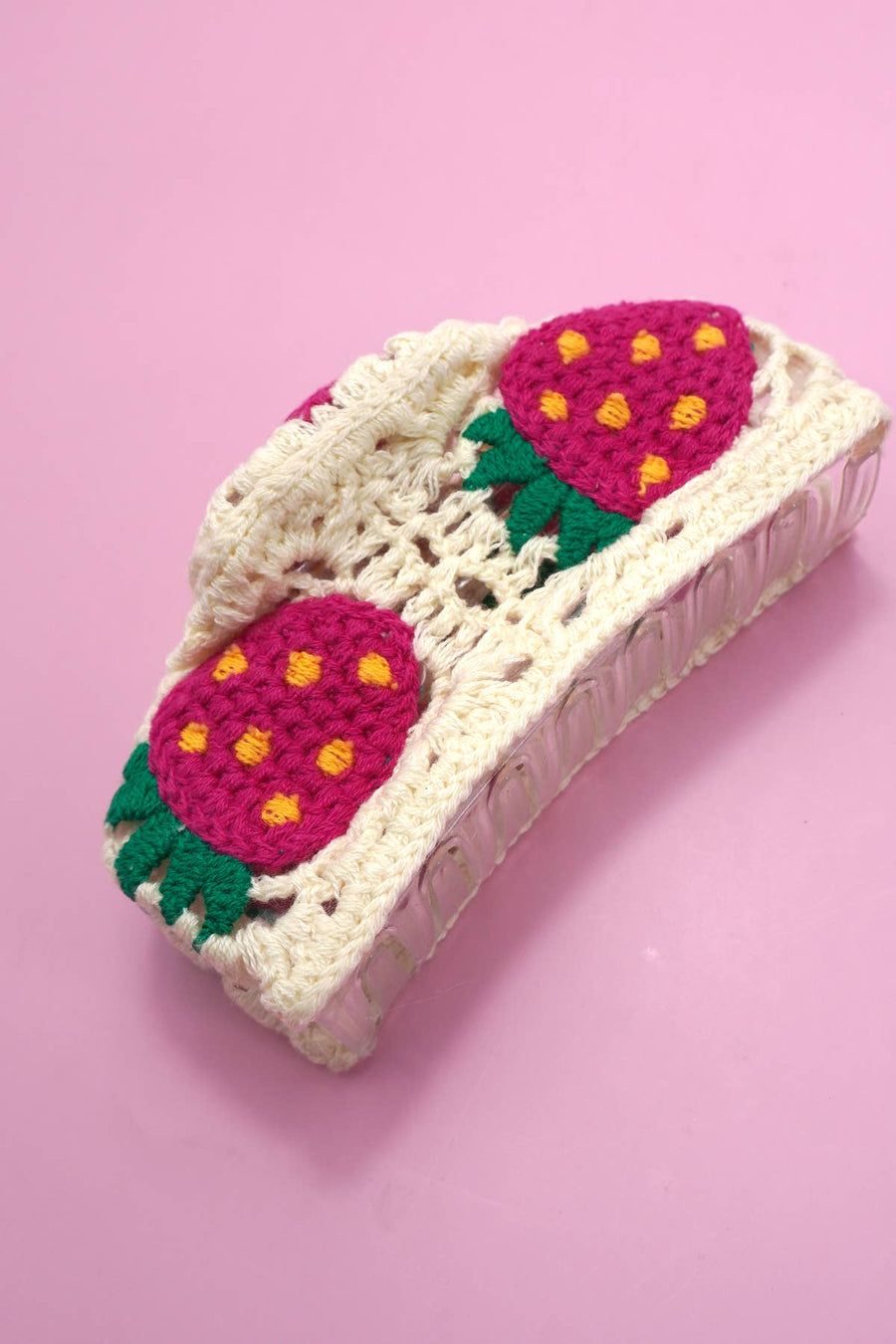 JUMBO HANDMADE CROCHET FLORAL HAIR CLAW CLIPS Robin Boutique