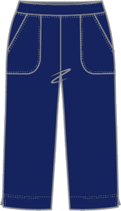 Cotton Slub Pocket Capri by Escape