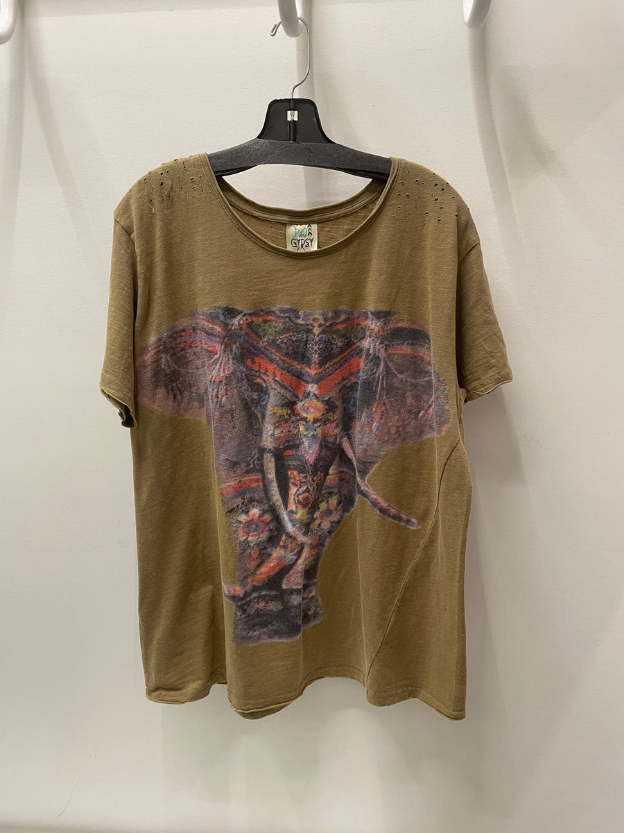 Rainbow Elephant Tee by Jaded Gypsy