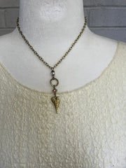 Hammered Heart Necklace