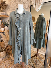 Ruffle Me Softly Terry Jacket by The Paper Lace