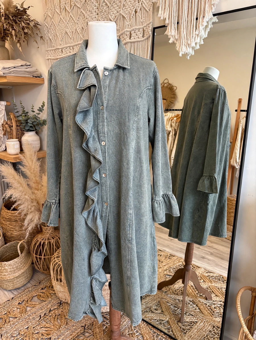 Ruffle Me Softly Terry Jacket by The Paper Lace